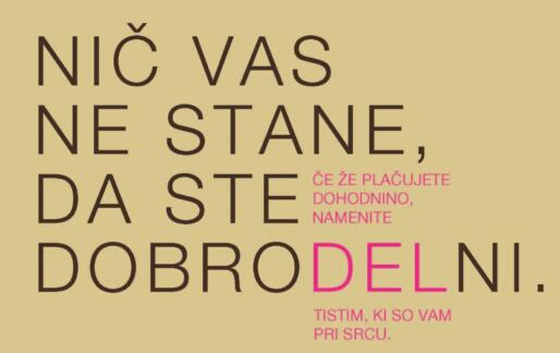 Nič vas ne stane, da nas podprete