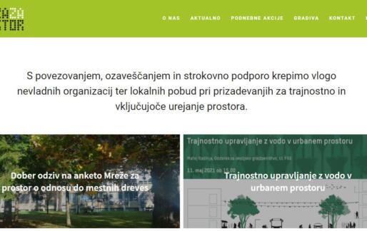 Nova spletna stran Mreže za prostor