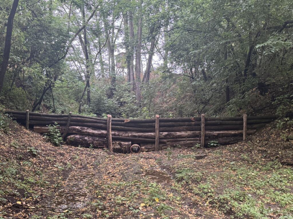 Enojna pregrada iz hlodovine. Foto: Krisztián Mészáros